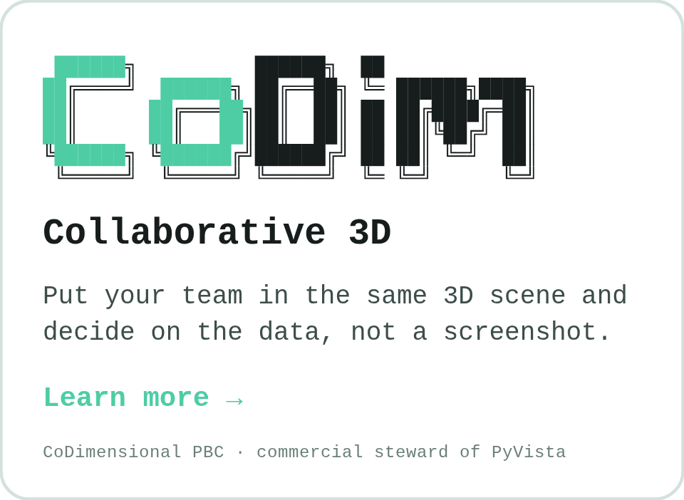 Backed by CoDimensional PBC